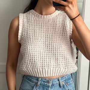 Cropped Sweater Vest